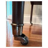 Milling Road by Baker Furniture Wooden Side Table with Casters