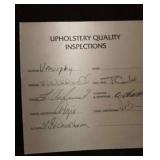 Henredon Red Velvet Tufted Sofa with Assorted Throw Pillows