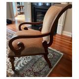 Henredon Upholstery Collection Accent Chair with Wooden Frame