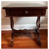 Century Mahogany Side Table with Elegant Design
