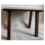 Wooden Dining Table with a Rustic Finish