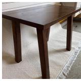 Wooden Dining Table with a Rustic Finish