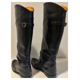 Frye Black Leather Riding Boots Size 9M