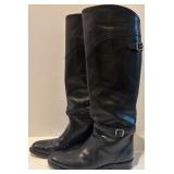 Frye Black Leather Riding Boots Size 9M