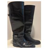 Frye Black Leather Riding Boots Size 9M