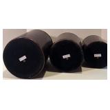 Set of 3 Vintage Asian Inspired Storage Canisters