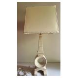 Vintage Geometric Table Lamp with Square Shade