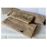 Set of 3 Hotel Collection Beige Bathroom rugs