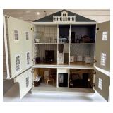 Victorian Style Dollhouse with Furniture and Accessories