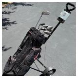 Complete Golf Set with Bag, Caddy, and Clubs including RAM and Silver Diamond