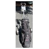 Complete Golf Set with Bag, Caddy, and Clubs including RAM and Silver Diamond