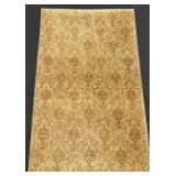 Set of 2 Decorative Area Rugs with Floral and Geometric Patterns