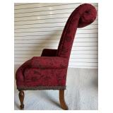 Drexel Heritage High-Back Accent Chair with Floral Pattern