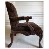 Ralph Lauren Ornate Armchair with Empire La Scalamandre Velvet