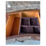 Henredon Dresser with Dark Chestnut Finish and Marble Top