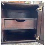 Harden Dark Wood Sideboard with Metal Base