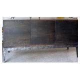 Harden Dark Wood Sideboard with Metal Base