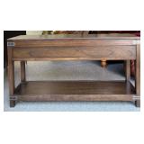 Arhaus Wood Console Table with Two Drawers
