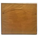 Framed Landscape Painting with Ornate Gold Frame, signed by Artist