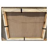 Framed Painting of Hound Dogs by G. Herring