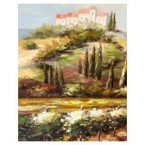 Framed Landscape Painting on Canvas