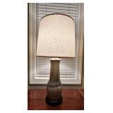 Ceramic Table Lamp with Earth Tone Glaze