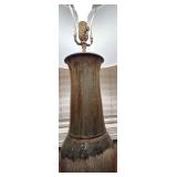 Ceramic Table Lamp with Earth Tone Glaze