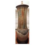 Ceramic Table Lamp with Earth Tone Glaze