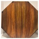 Decorative Octagonal Wooden Tray with Intricate Floral Design