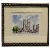Set of 4 Framed Prints - London Landmarks by Angela Fielder