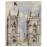 Set of 4 Framed Prints - London Landmarks by Angela Fielder