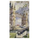 Set of 4 Framed Prints - London Landmarks by Angela Fielder