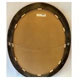 Oval Wall Mirror with Silver Frame by Lucy Interior Design