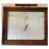Vintage Wooden Picture Frame with Integrated Art Light