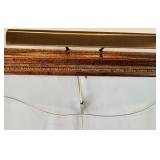 Vintage Wooden Picture Frame with Integrated Art Light