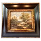 Pair of Niko Kyte Landscape Paintings in Ornate Frames