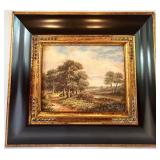 Pair of Niko Kyte Landscape Paintings in Ornate Frames