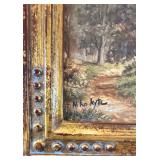 Pair of Niko Kyte Landscape Paintings in Ornate Frames