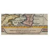 Framed Reproduction 1784 Vintage Map of the Antilles and Caribs Islands