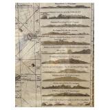 Framed Reproduction 1784 Vintage Map of the Antilles and Caribs Islands