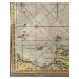 Framed Reproduction 1784 Vintage Map of the Antilles and Caribs Islands