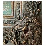 Set of 2 Framed Hunt Scene Paintings with Ornate Frames