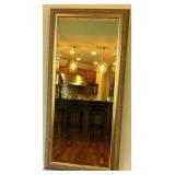 Decorative Framed Mirror with Brushed Gold Finish