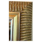 Decorative Framed Mirror with Brushed Gold Finish