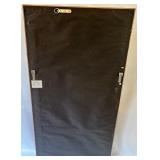 Elegant Wall Mirror with Gold Ribbed Frame