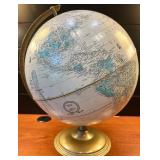 Vintage Replogle Globe with Brass Stand