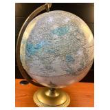 Vintage Replogle Globe with Brass Stand