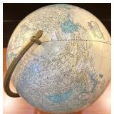 Vintage Replogle Globe with Brass Stand