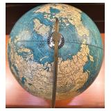 Spinning Globe with Metal Base