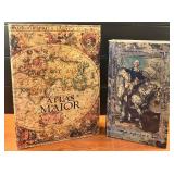 Vintage Atlas Major Books with Hidden Compartment Box